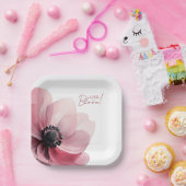 liefde in bloei minimal vrijgezellenfeest Papier Papieren Bordje (Feest)