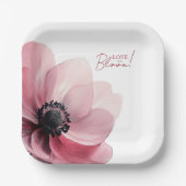 liefde in bloei minimal vrijgezellenfeest Papier Papieren Bordje (Voorkant)