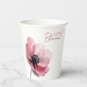 Liefde in bloei Minimale vrijgezellenfeest Papieren Bekers (Voorkant)