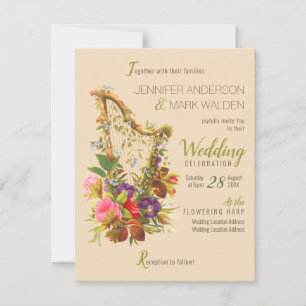 Liefde in bloei Muziek verbonden met CC0318 Floral Kaart