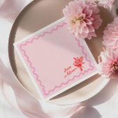 Liefde in Bloei Roze Bruids douche Servet