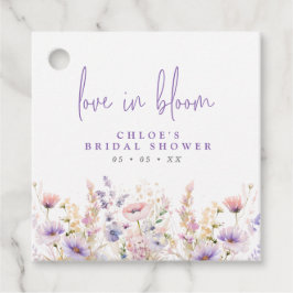 Liefde in bloei Sering Wilde Bloemen Bruidsfeest Bedankjes Labels