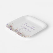 Liefde in bloei Sering Wilde Bloemen Bruidsmeisjes Papieren Bordje (Gebogen)