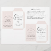 Liefde in Bloei • Trouwzaad Pakket Favor Envelope Flyer (Voorkant)