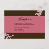 Liefde in Bloei: Uitnodiging voor het Huwelijksfee Informatiekaartje (Voorkant)