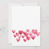 Liefde in bloei Valentijn Thema Koppel Douche Kaart (Achterkant)