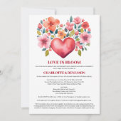 Liefde in bloei Valentijns Thema Bruiloft/Feestje  Kaart (Voorkant)