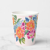 Liefde in bloei vet bloemig Vrijgezellenfeest Papieren Bekers (Rechts)