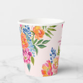 Liefde in bloei vet bloemig Vrijgezellenfeest Papieren Bekers (Voorkant)