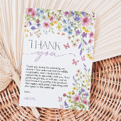 Liefde in Bloei Vlinder Bruidsfeest Bedankkaart