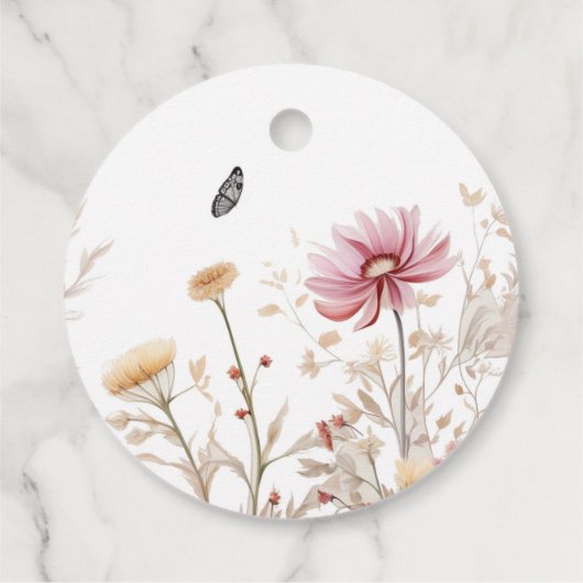 Liefde in bloei Vrijgezellenfeest Bedankjes Labels (Achterkant)