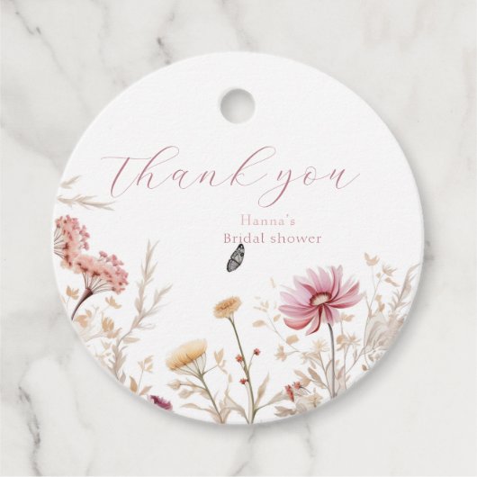 Liefde in bloei Vrijgezellenfeest Bedankjes Labels (Voorkant)