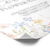 Liefde in bloei Vrijgezellenfeest bloembalk teken Poster (Hoek)