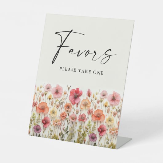 Liefde in bloei Vrijgezellenfeest gunsten voetstuk Reclamebord Met Voetstuk (Voorkant)