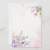 LIEFDE IN BLOEI VRIJGEZELLENFEEST KAART (Achterkant)