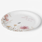 Liefde in bloei Vrijgezellenfeest Papieren Bordje (Gekanteld)