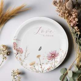 Liefde in bloei Vrijgezellenfeest Papieren Bordje