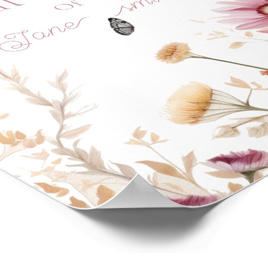 Liefde in bloei Vrijgezellenfeest Poster (Hoek)