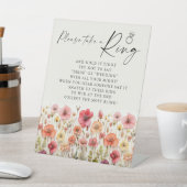 Liefde in bloei Vrijgezellenfeest ring spel teken Reclamebord Met Voetstuk (Insitu)