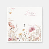 Liefde in bloei Vrijgezellenfeest Servet (Voorkant)