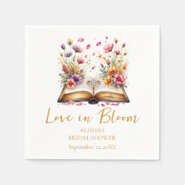 Liefde in bloei Vrijgezellenfeest servetten