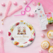 Liefde in bloei Vrijgezellenfeest servetten Papieren Bordje (Feest)