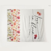 Liefde in bloei Vrijgezellenfeest wandtapijt achte Wandkleed (Voorkant (horizontaal))