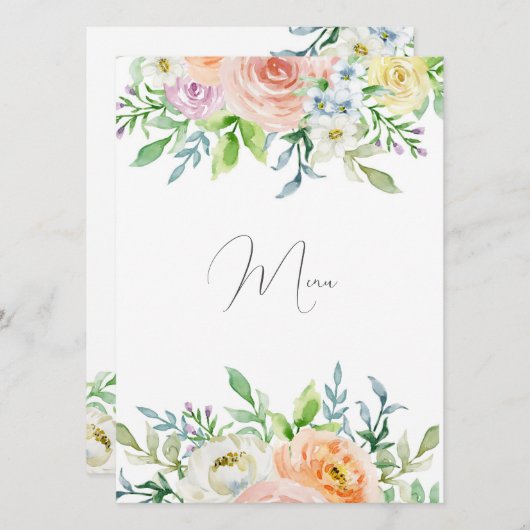 Liefde in bloei, weddenschappen, ontginnen, ontgin menu (Voorkant / Achterkant)