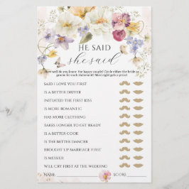 Liefde in bloei Wilde bloem Landelijke bruidsspel 