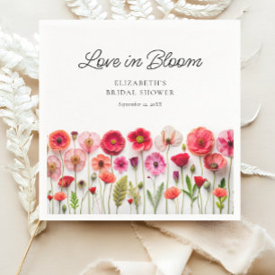 Liefde in Bloei Wilde Bloemen Bruidsdiner Servet