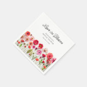 Liefde in Bloei Wilde Bloemen Bruidsdiner Servet (Hoek)