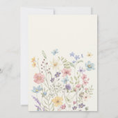 Liefde in bloei wilde bloemen vrijgezellenfeest kaart (Achterkant)