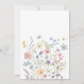 Liefde in bloei wilde bloemen vrijgezellenfeest kaart (Achterkant)