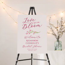 Liefde in bloei Wilde bloemen Welkom Bruidsuitnodi