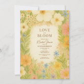 Liefde in Bloei Wilde Bloementuin Bruilofts Bruids Kaart (Voorkant)