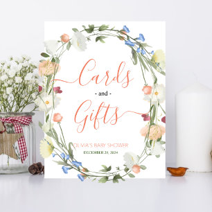 Liefde in bloei Wildflower Kaarten en cadeaubordje Foto Afdruk