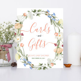 Liefde in bloei Wildflower Kaarten en cadeaubordje Foto Afdruk