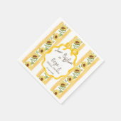 Liefde in bloei zonnebloemen bruidsmeesterschap me servet (Hoek)