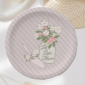 Liefde in Bloem Bloesem Vrijgezellenfeest Papieren Bordje