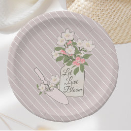 Liefde in Bloem Bloesem Vrijgezellenfeest Papieren Bordje