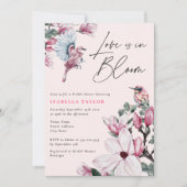 Liefde in bloem roze Vrijgezellenfeest Kaart (Voorkant)