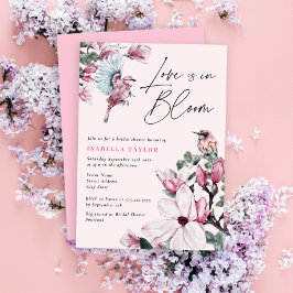 Liefde in bloem roze Vrijgezellenfeest Kaart