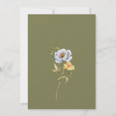 Liefde in bloem vrijgezellenfeest van wilde bloeme kaart (Achterkant)