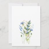 Liefde in bloem vrijgezellenfeest van wilde bloeme kaart (Achterkant)