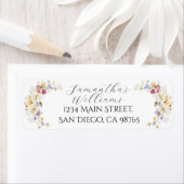 Liefde in bloem Wildflower Rustic Vrijgezellenfees Etiket (Insitu)