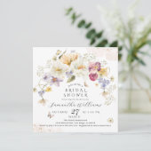 Liefde in bloem Wildflower Rustic Vrijgezellenfees Kaart (Staand voorkant)