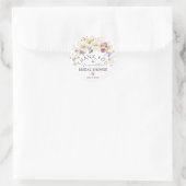 Liefde in bloem Wildflower Rustic Vrijgezellenfees Ronde Sticker (Tas)
