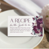 Liefde in Bloemen Bourgogne Cream Recept Informatiekaartje