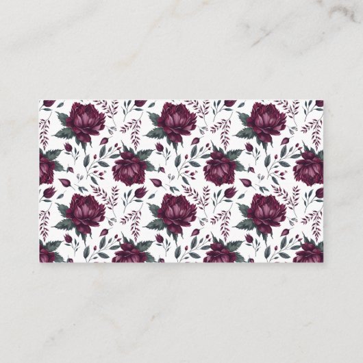 Liefde in Bloemen Bourgogne Cream Recept Informatiekaartje (Achterkant)