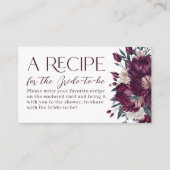 Liefde in Bloemen Bourgogne Cream Recept Informatiekaartje (Voorkant)